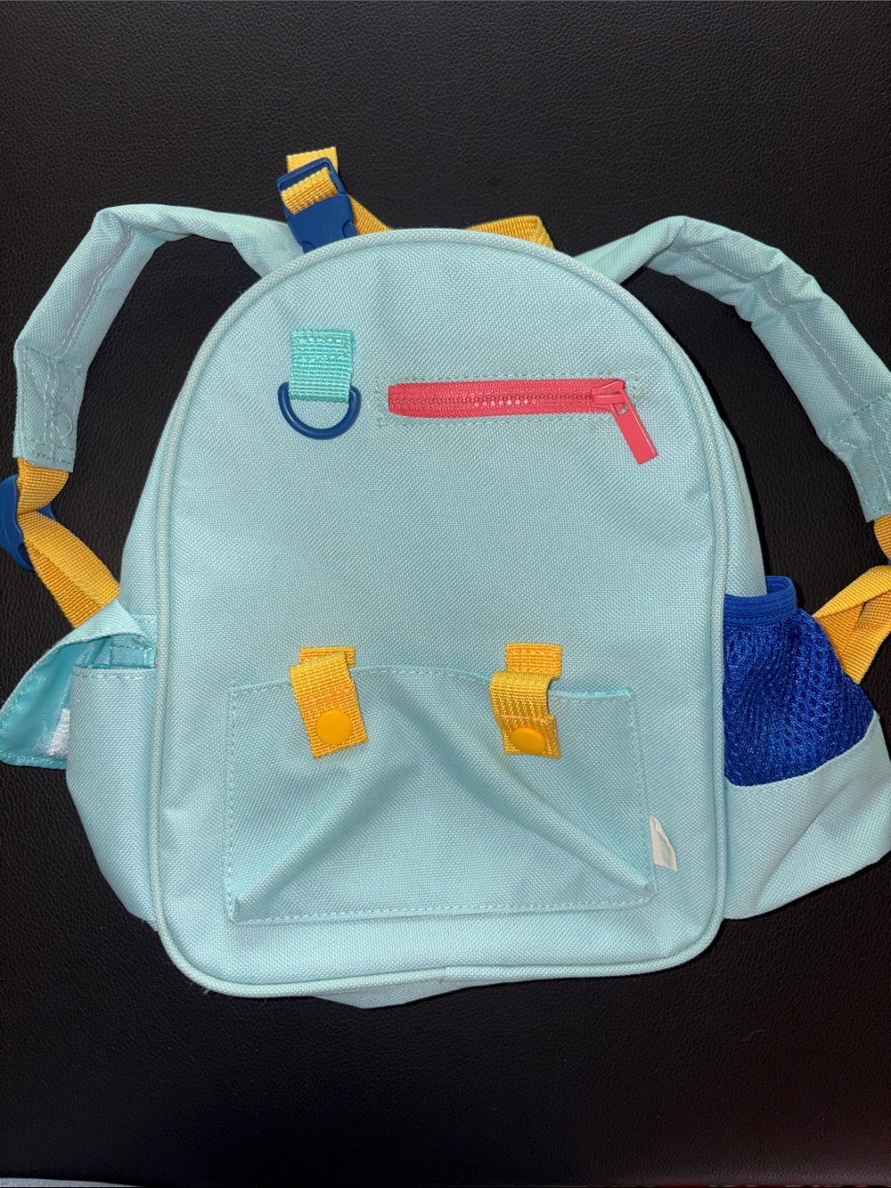 Panda Craft toddler backpack Light Blue mini Backpack with Yellow Accents